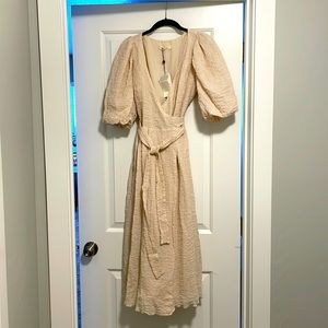 NWT Nocturne blush wrap dress